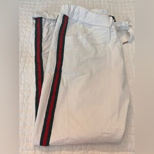 Venti6 joggers Size medium green and red stripe